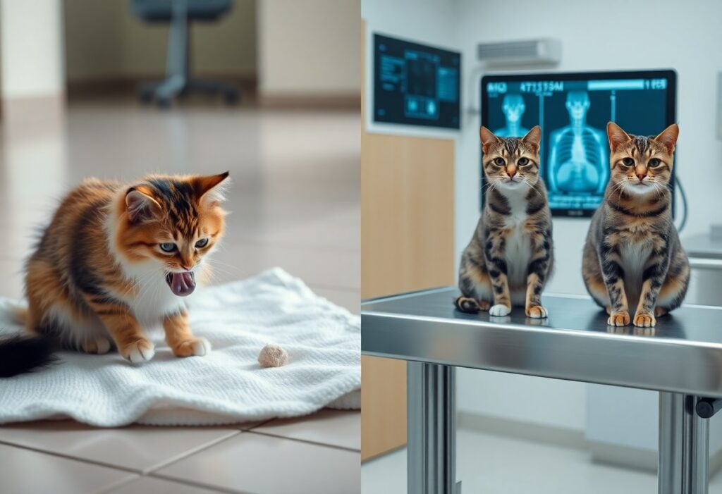 Kucing Batuk Macam Tercekik? Bezakan Antara ‘Hairball’ Dan Batuk Kronik. cat coughing hairball or chronic rxk