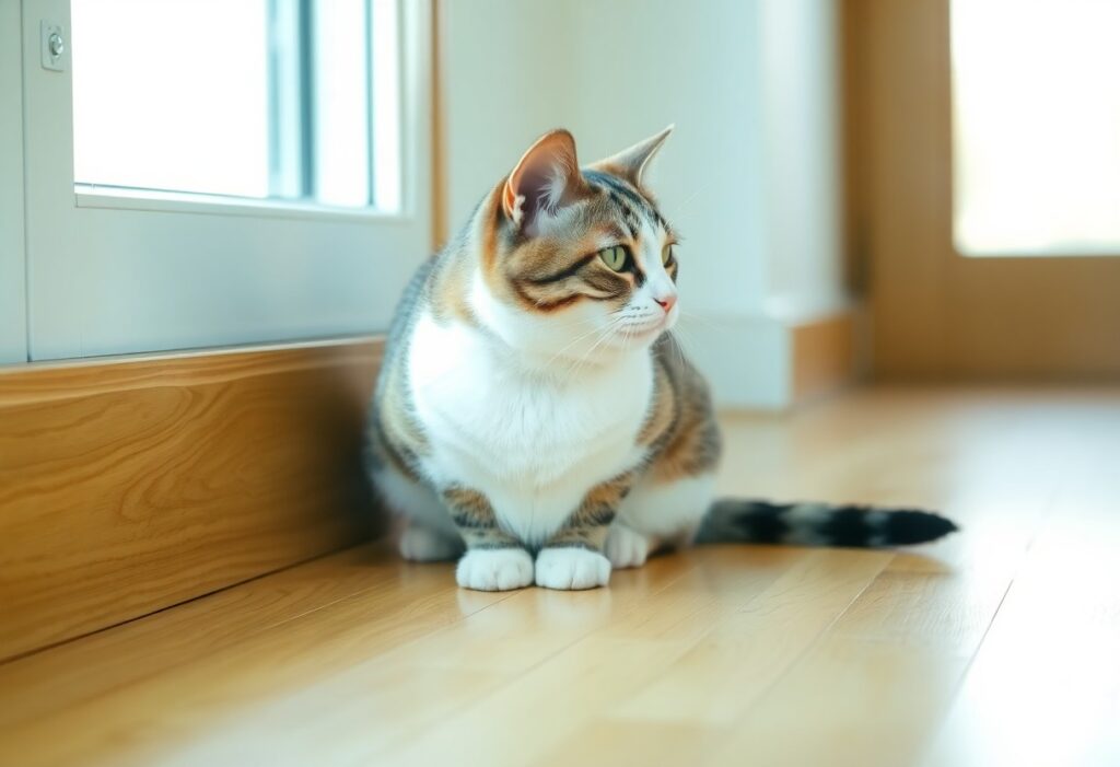 cat tail upright understand their body language ism