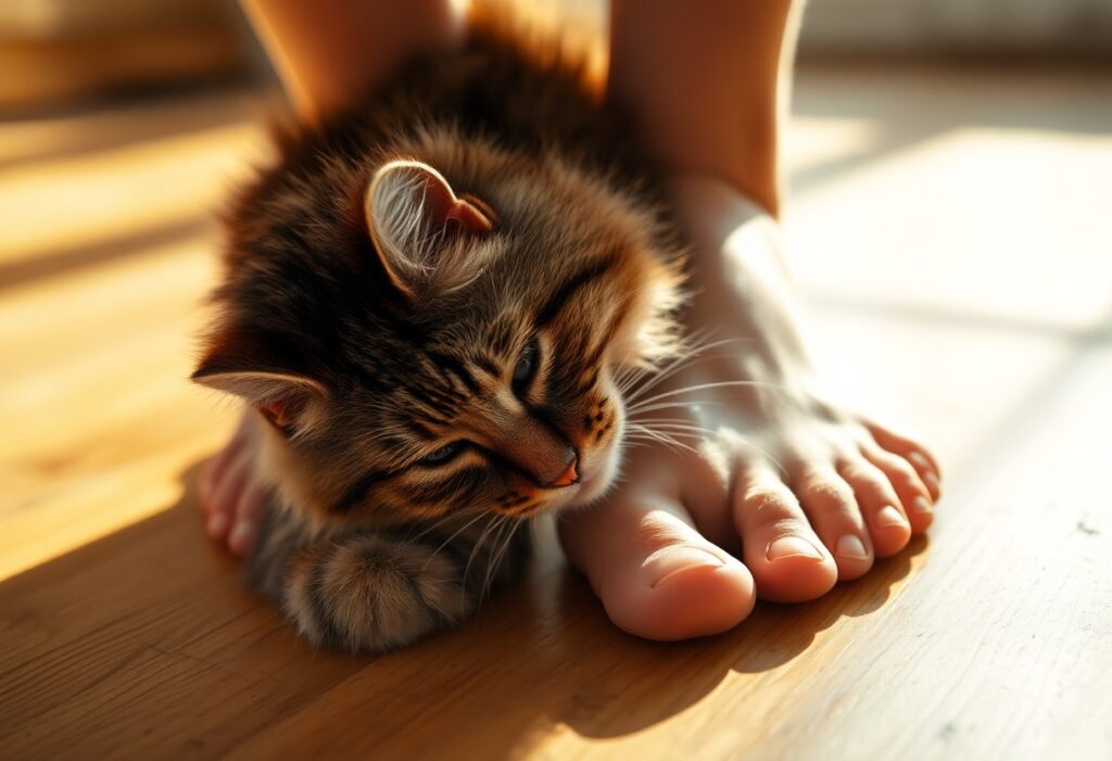 Bau Busuk Pun Dia Suka! Ini Sebab Kucing Taksub Dengan Kaki Manusia. cats obsessed with human feet nnw