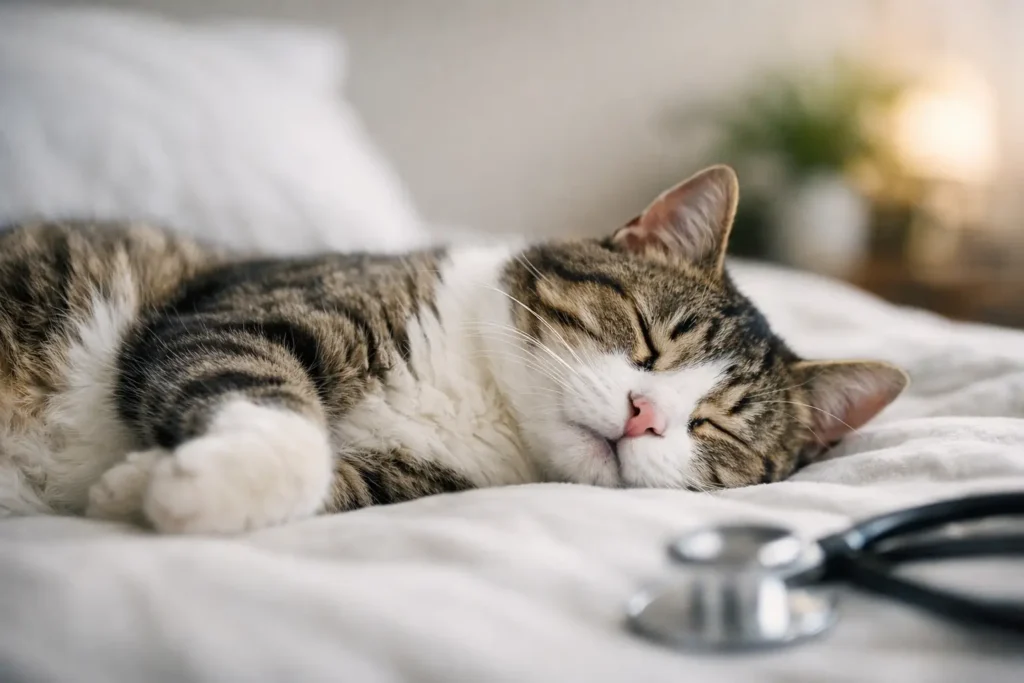 Kucing Bernafas Laju Ketika Tidur: Bahaya?