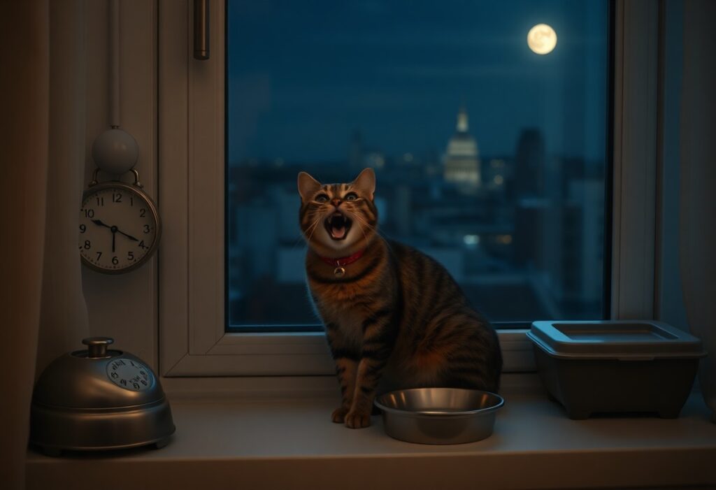Kucing Mengiau Tanpa Henti Malam-Malam? Ini 6 Rahsia Yang Mereka Cuba Sampaikan. kucing mengiau malam ini 6 rahsia mereka nsl