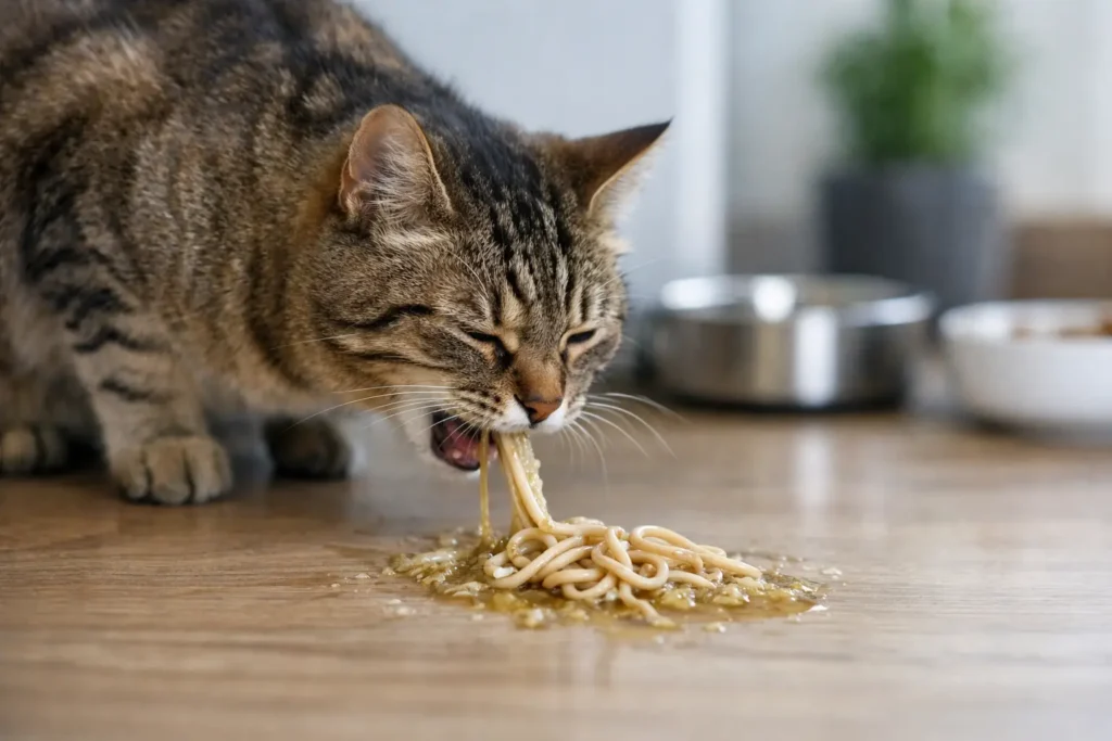 Kucing Muntah Cacing Perlu Risau atau Tidak? Kucing Muntah Cacing Perlu Risau atau Tidak?