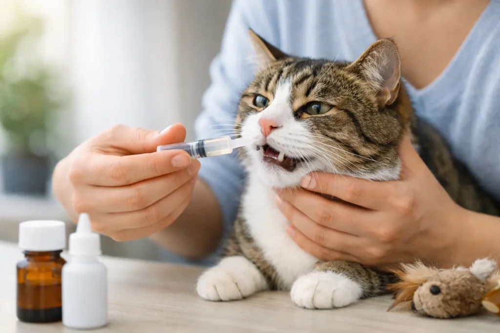 Cara Beri Ubat Kucing Tanpa Stres atau Cedera