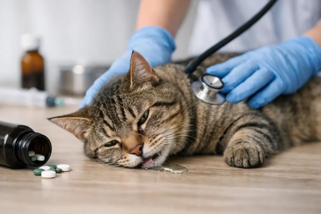 Contoh Kucing Keracunan dan Tindakan Segera