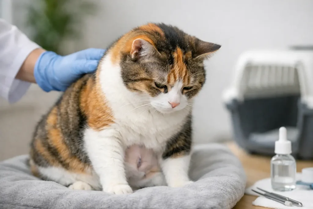 Contoh Kucing Sembelit Selepas Steril dan Tindakan