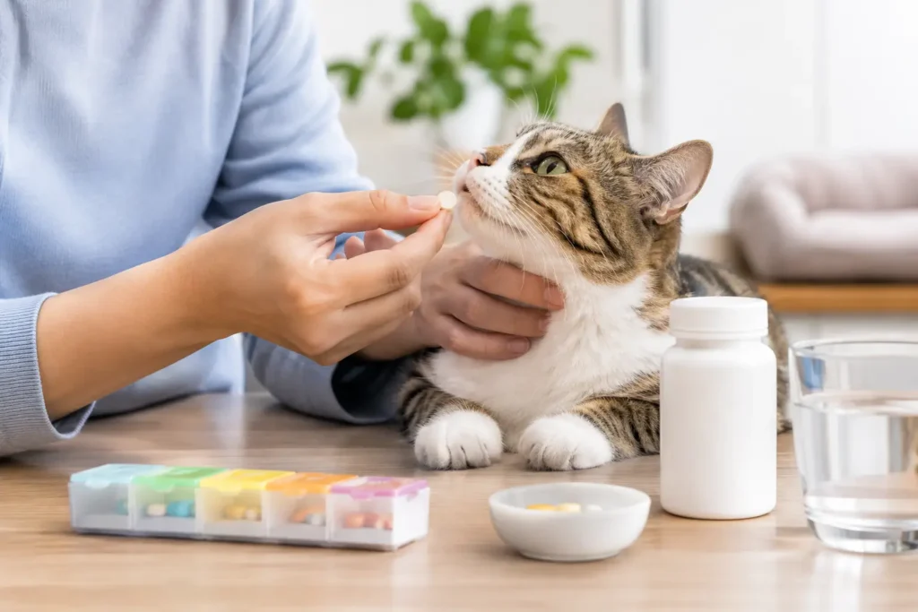 Jadual Ubat Kucing yang Selamat dan Mudah Diikut